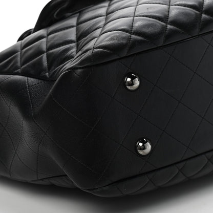 Chanel Lambskin Quilted Front Flap Tote Black 9 of 11