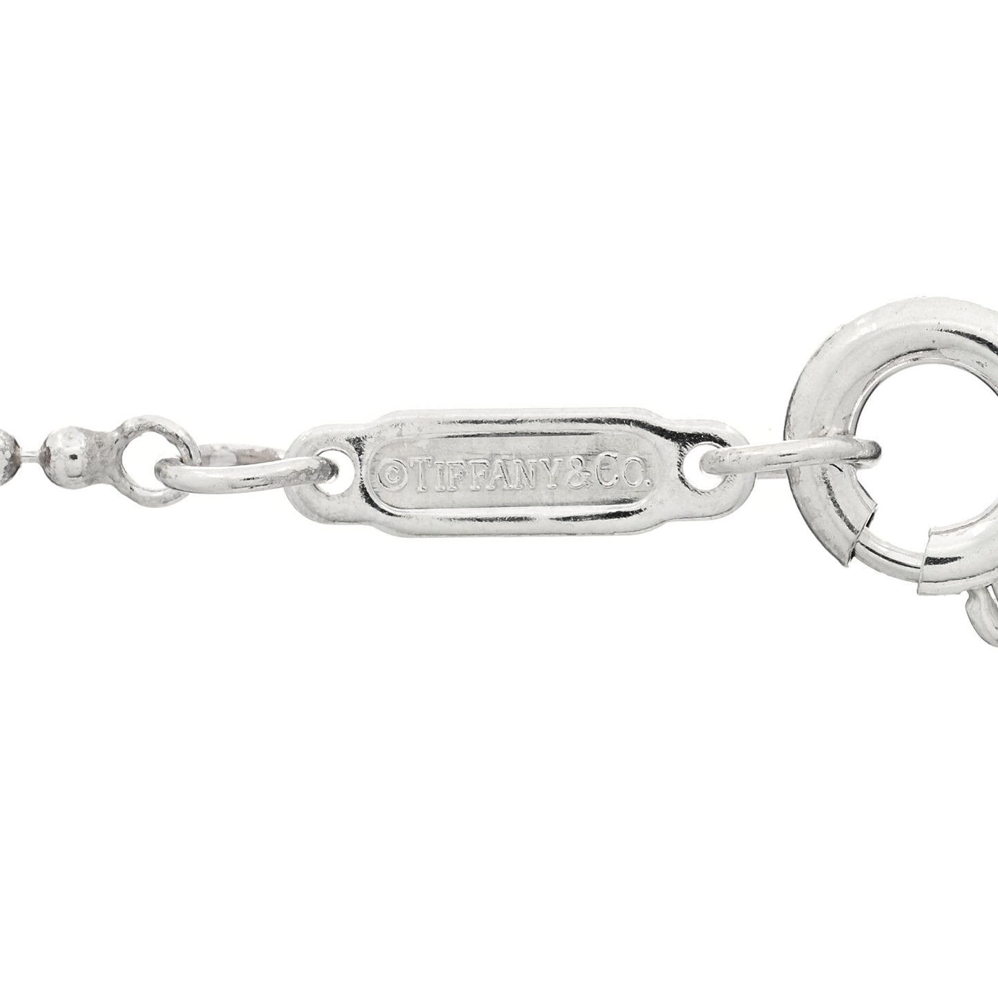 Sterling Silver Lexicon Gift Box Charm Bead Chain Necklace