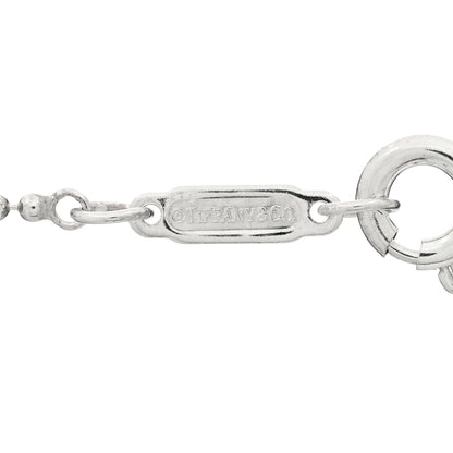 Tiffany Sterling Silver Lexicon Gift Box Charm Bead Chain Necklace 5 of 5
