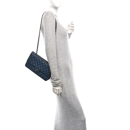 Chanel Lambskin Quilted Medium Double Flap Navy 2 of 10