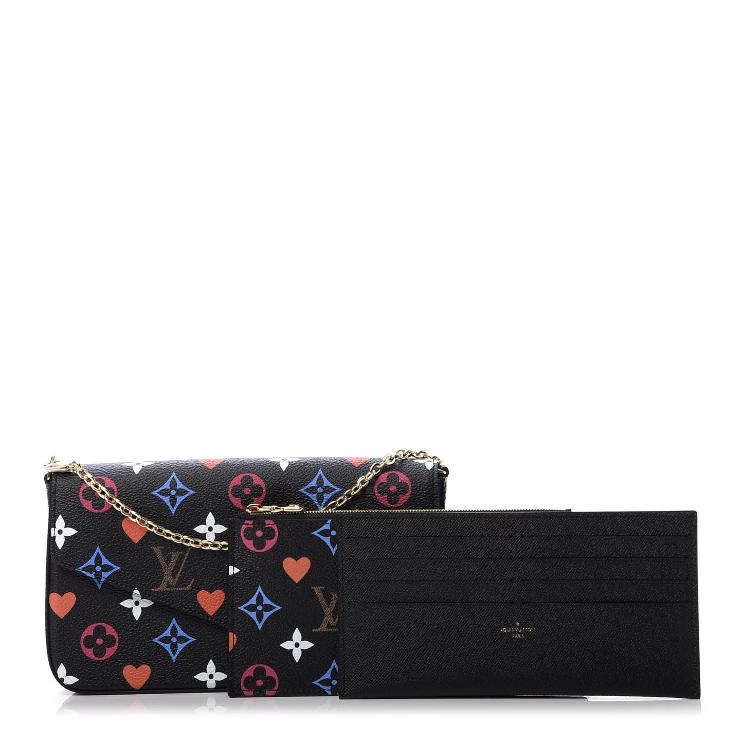 Game On Felicie Chain Wallet Black