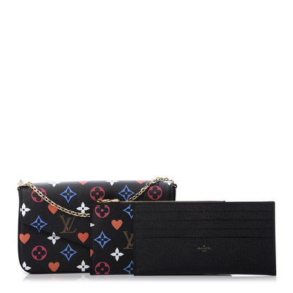 Louis Vuitton Game On Felicie Chain Wallet Black 2 of 16