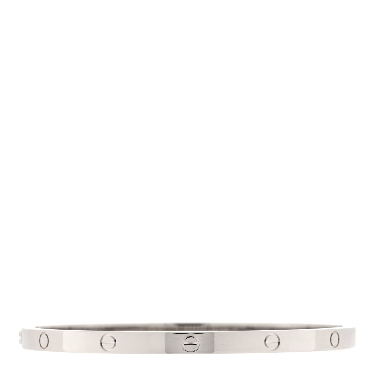 18K White Gold Small LOVE Bracelet 16