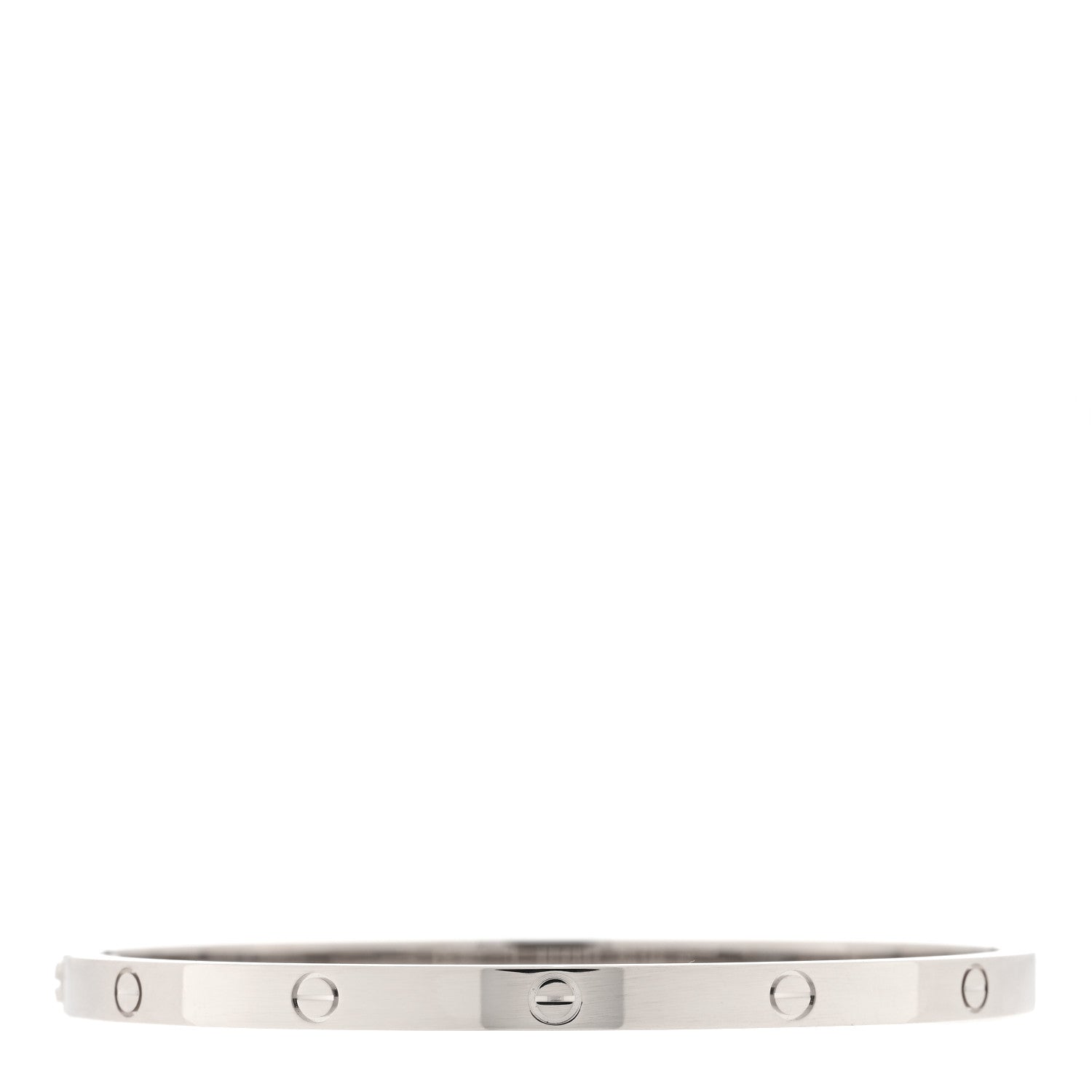 Cartier 18K White Gold Small LOVE Bracelet 16 2 of 4
