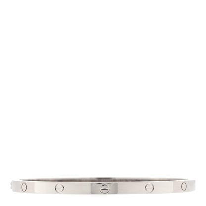 Cartier 18K White Gold Small LOVE Bracelet 16 2 of 4