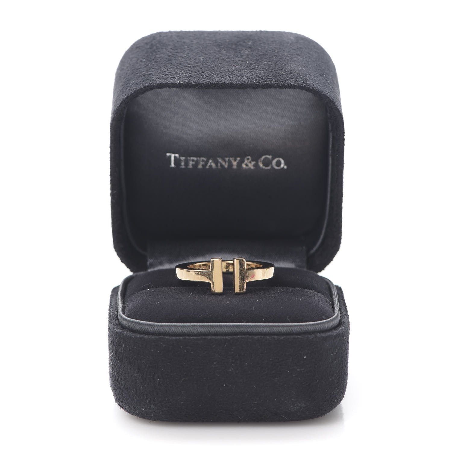 Tiffany 18K Yellow Gold T Square Ring 50 5.25 5 of 5