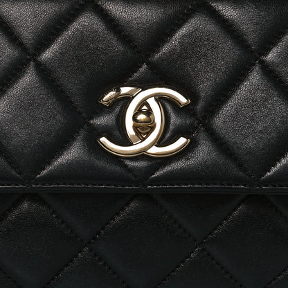 Chanel Lambskin Quilted Small Trendy CC Dual Handle Flap Bag Black 8 of 14
