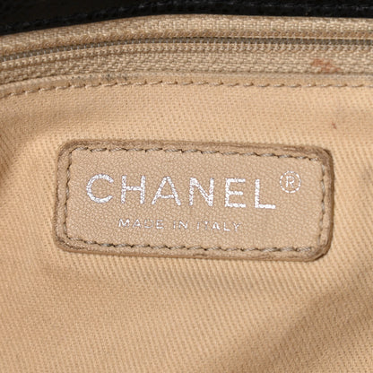 Chanel Glazed Caviar Medium Nature Flap Bag Black 6 of 9