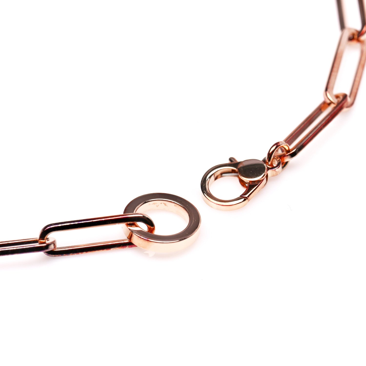 Hermes 18K Rose Gold Diamond Pave Kelly Chaine Choker Necklace 6 of 9