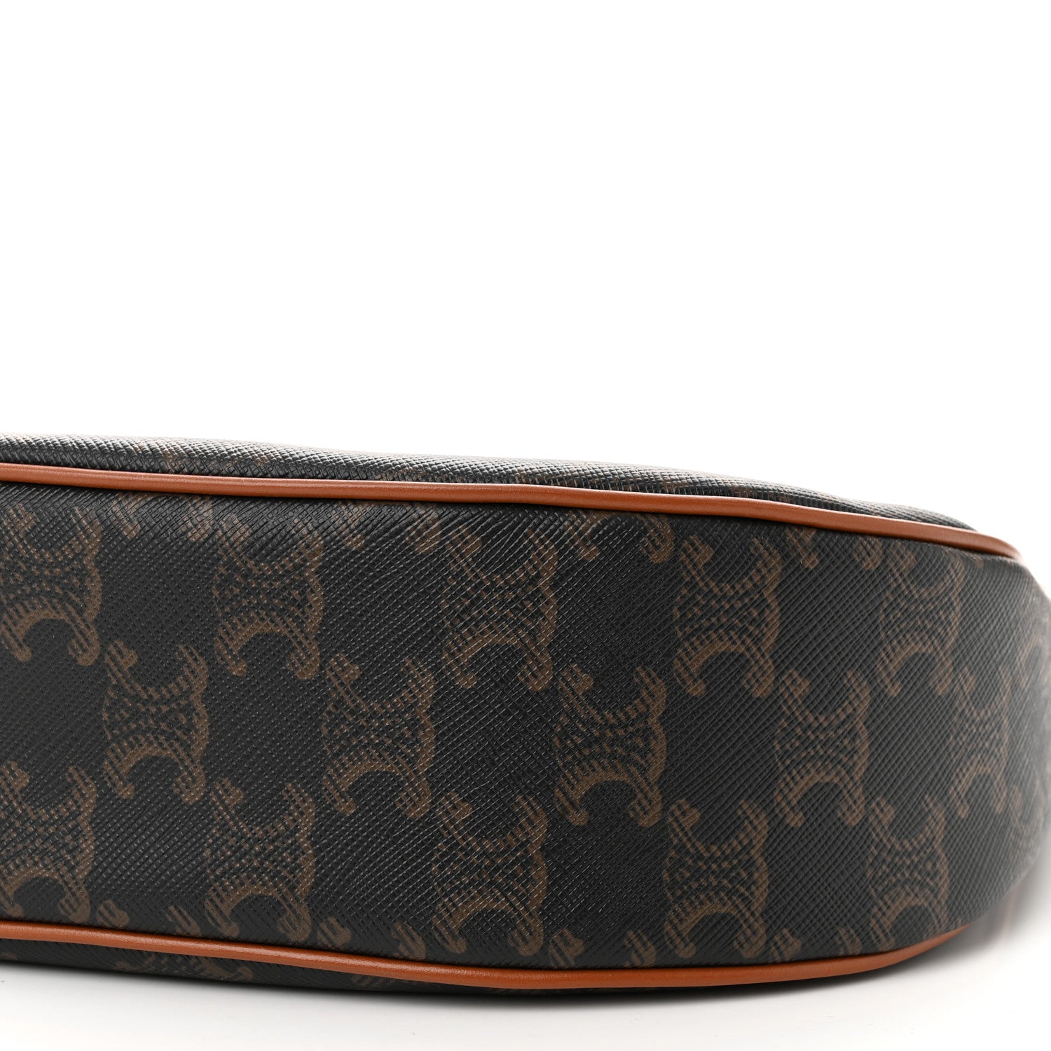 Celine Triomphe Canvas Calfskin Ava Shoulder Bag Tan 10 of 10