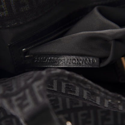 Fendi Zucchino Shoulder Bag Black 13 of 15