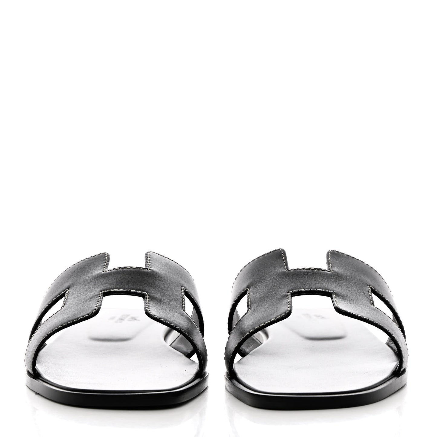Box Calfskin Oran Sandals 38 Black