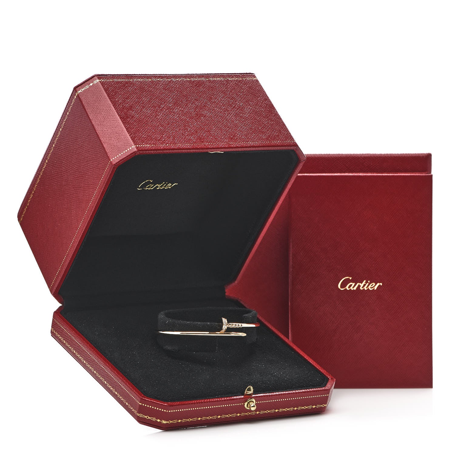 Cartier 18K Yellow Gold Diamond Small Juste Un Clou Bracelet 16 4 of 4