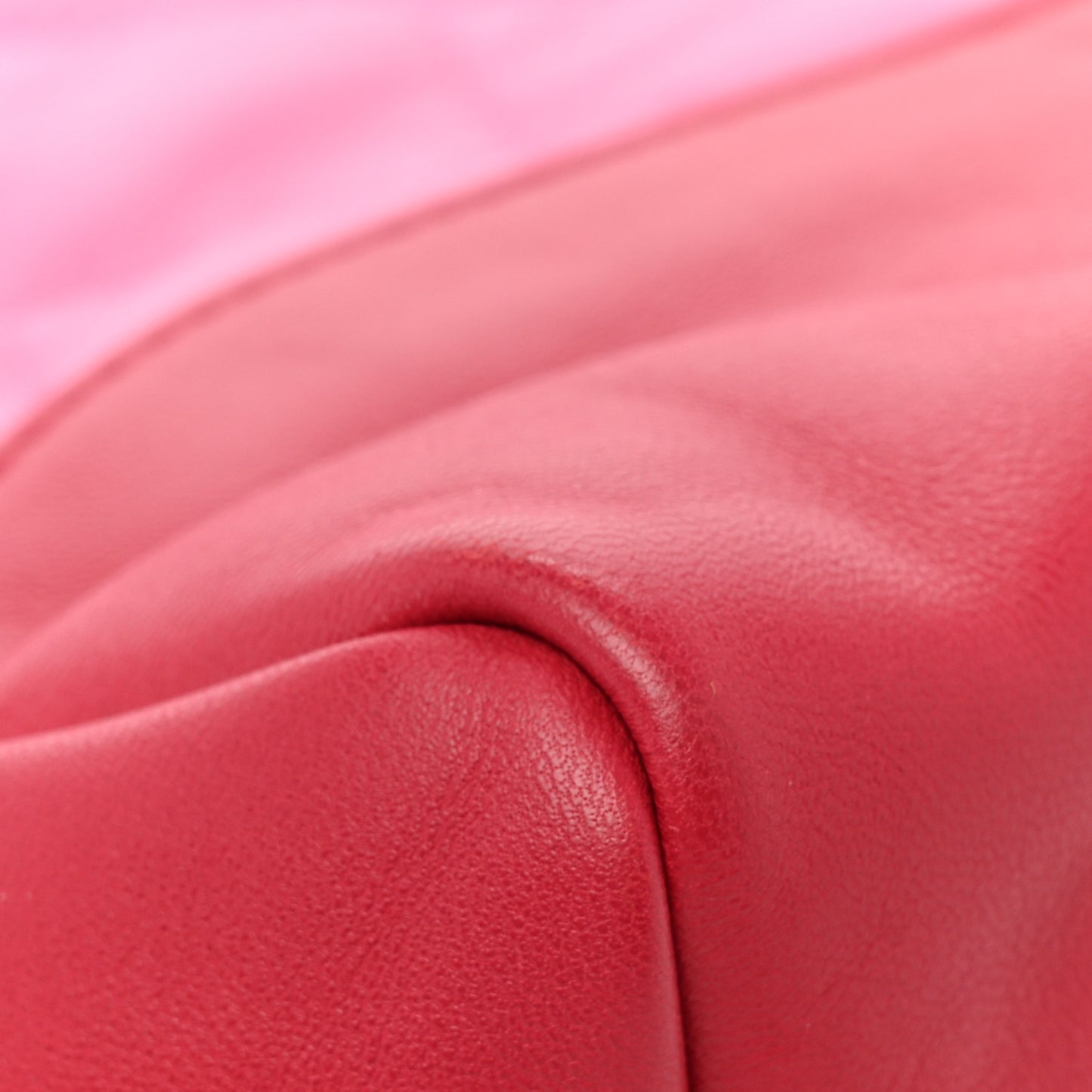 Lambskin Quilted Large 31 Shopping Bag Pink Light Red