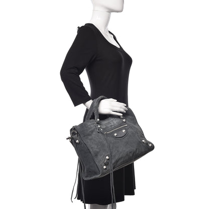 Balenciaga Baby Daim Suede Marble Hardware City Grey 3 of 10