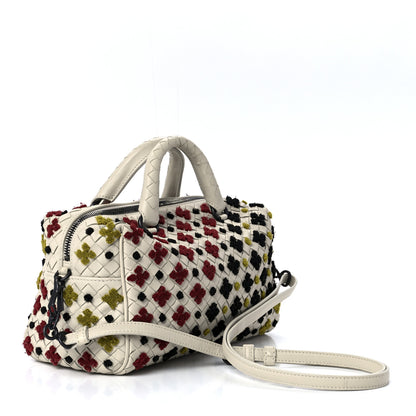 Bottega Veneta Nappa Intrecciato Mosaic Boston Mist Brique Black 2 of 11