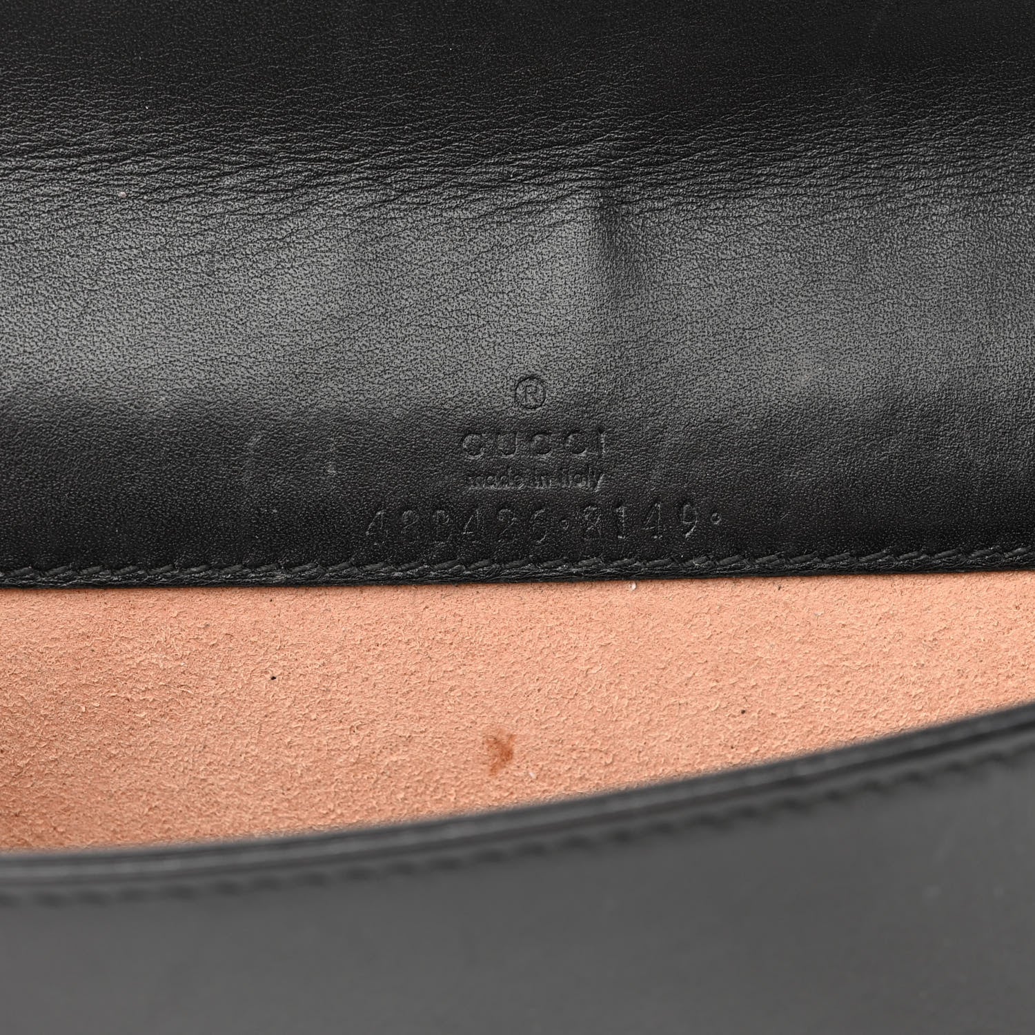 Gucci Calfskin Matelasse Mini Animal Studs GG Marmont Bag Black 6 of 15