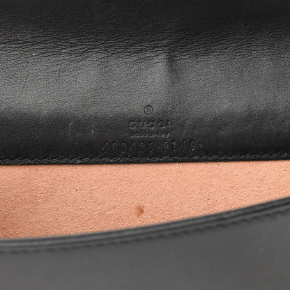 Gucci Calfskin Matelasse Mini Animal Studs GG Marmont Bag Black 6 of 15