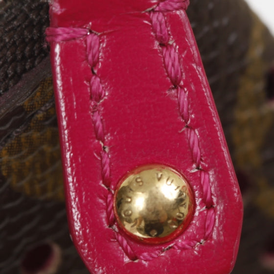 Monogram Perforated Pochette Plat Fuchsia