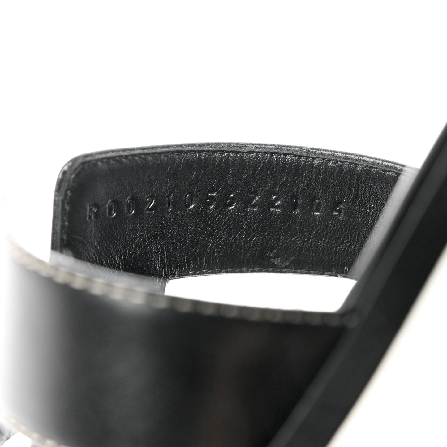 Box Calfskin Oran Sandals 39.5 Black
