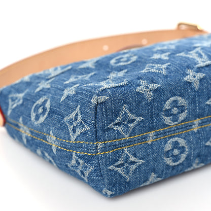 Louis Vuitton Monogram Denim Hills Pochette Blue 8 of 10