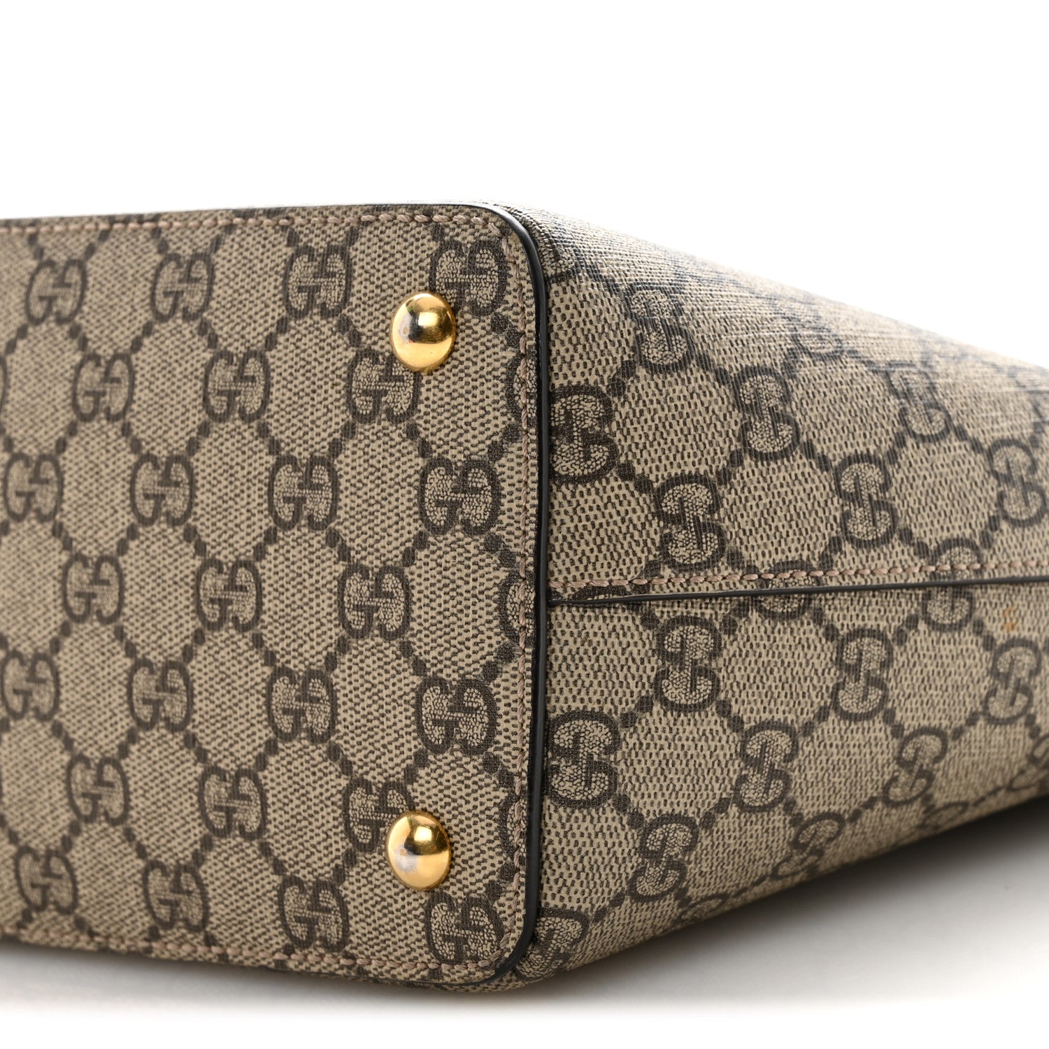 Gucci GG Supreme Monogram Medium Zippered Bucket Tote Beige Tuscany 10 of 10