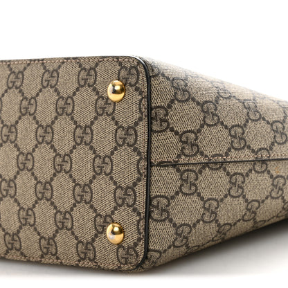 Gucci GG Supreme Monogram Medium Zippered Bucket Tote Beige Tuscany 10 of 10