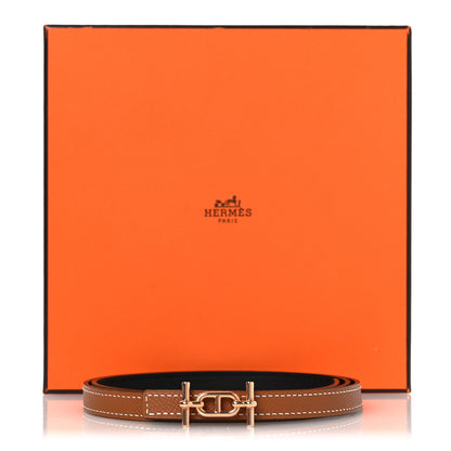 Hermes Swift Epsom 13mm Ancre Belt 85 34 Black Gold 6 of 6