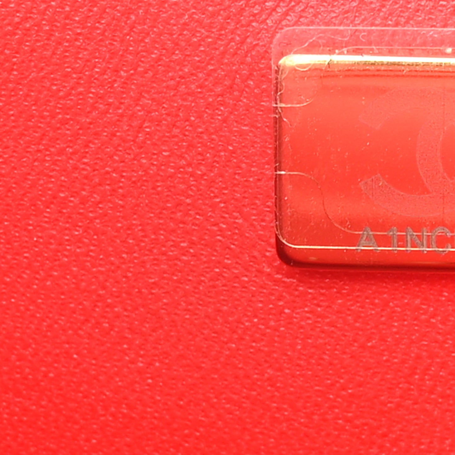 Lambskin Resin Crystal Square Quilted Monacoco Mini Flap Red