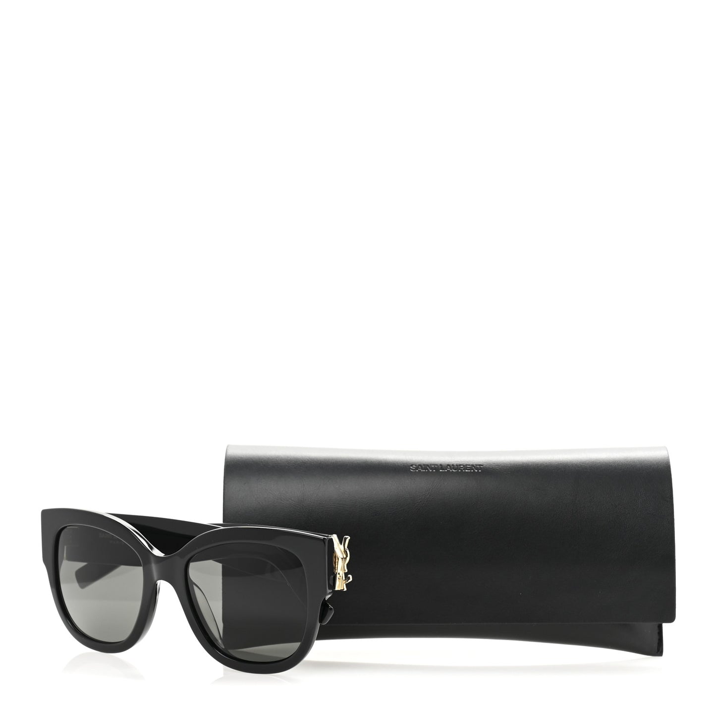 Acetate Cateye Sunglasses SL M95 F Black