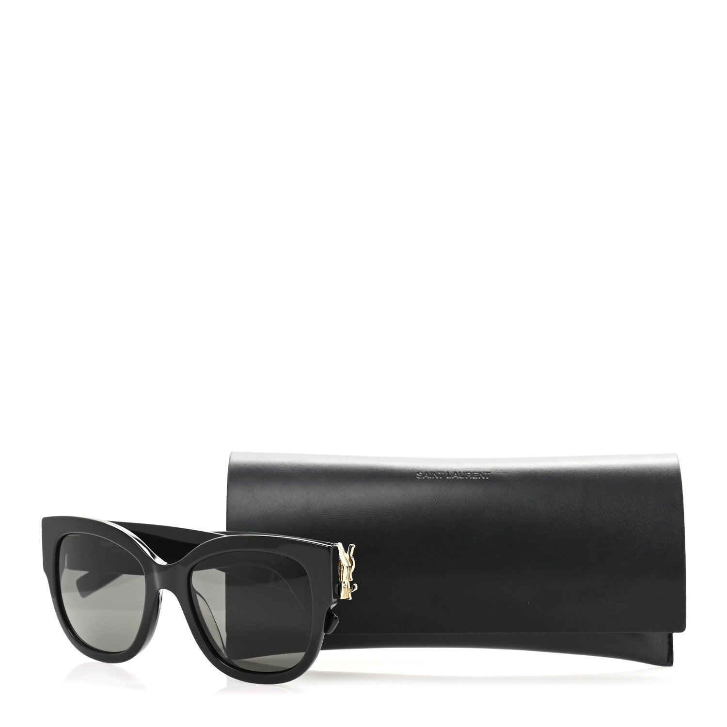 Saint Laurent Acetate Cateye Sunglasses SL M95 F Black 8 of 8