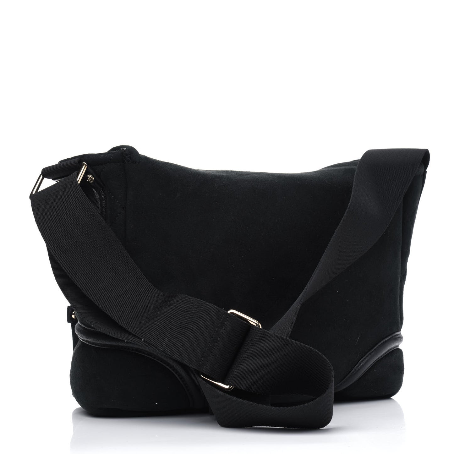 Suede Sparkling Winter Messenger Black