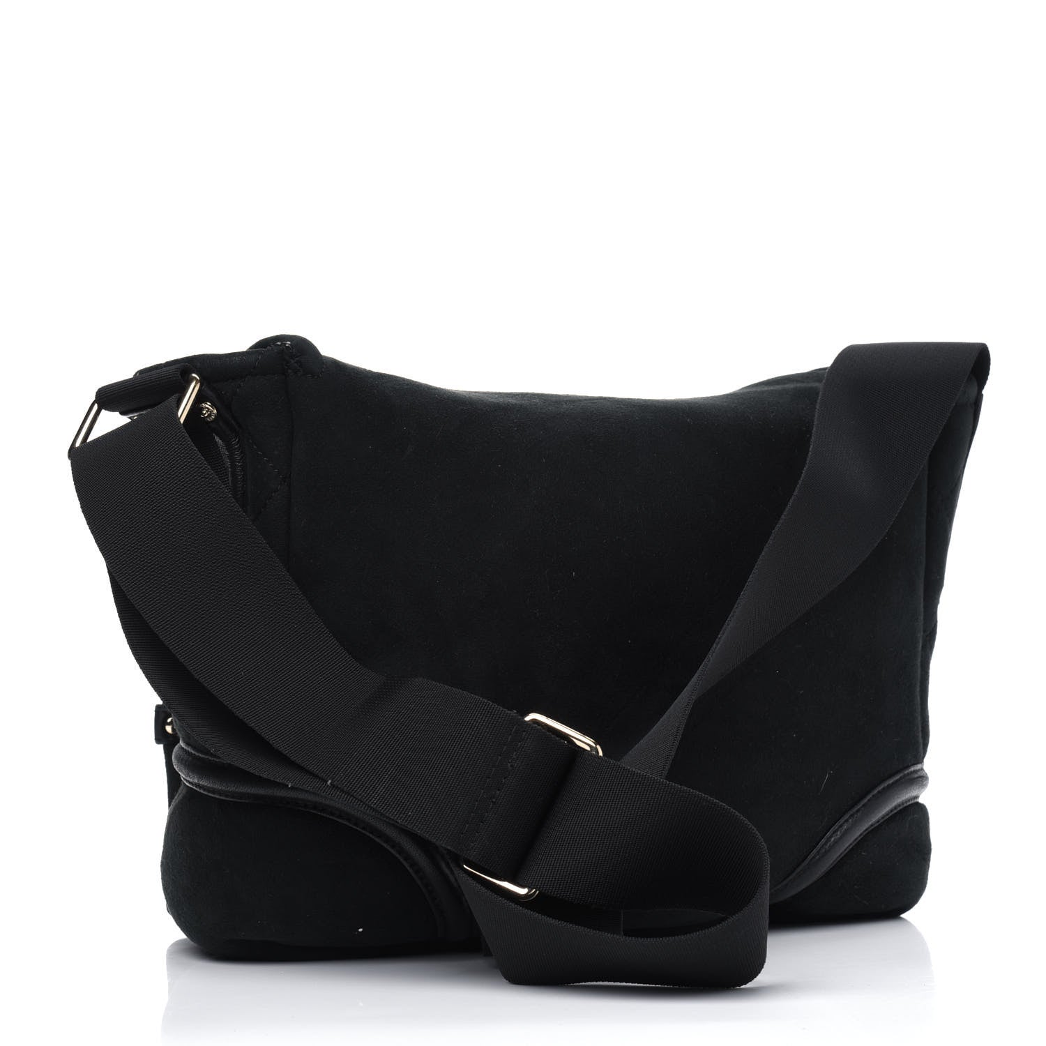 Chanel Suede Sparkling Winter Messenger Black 2 of 9