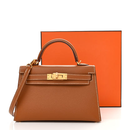 Hermes Epsom Mini Kelly Sellier 20 Gold 11 of 11