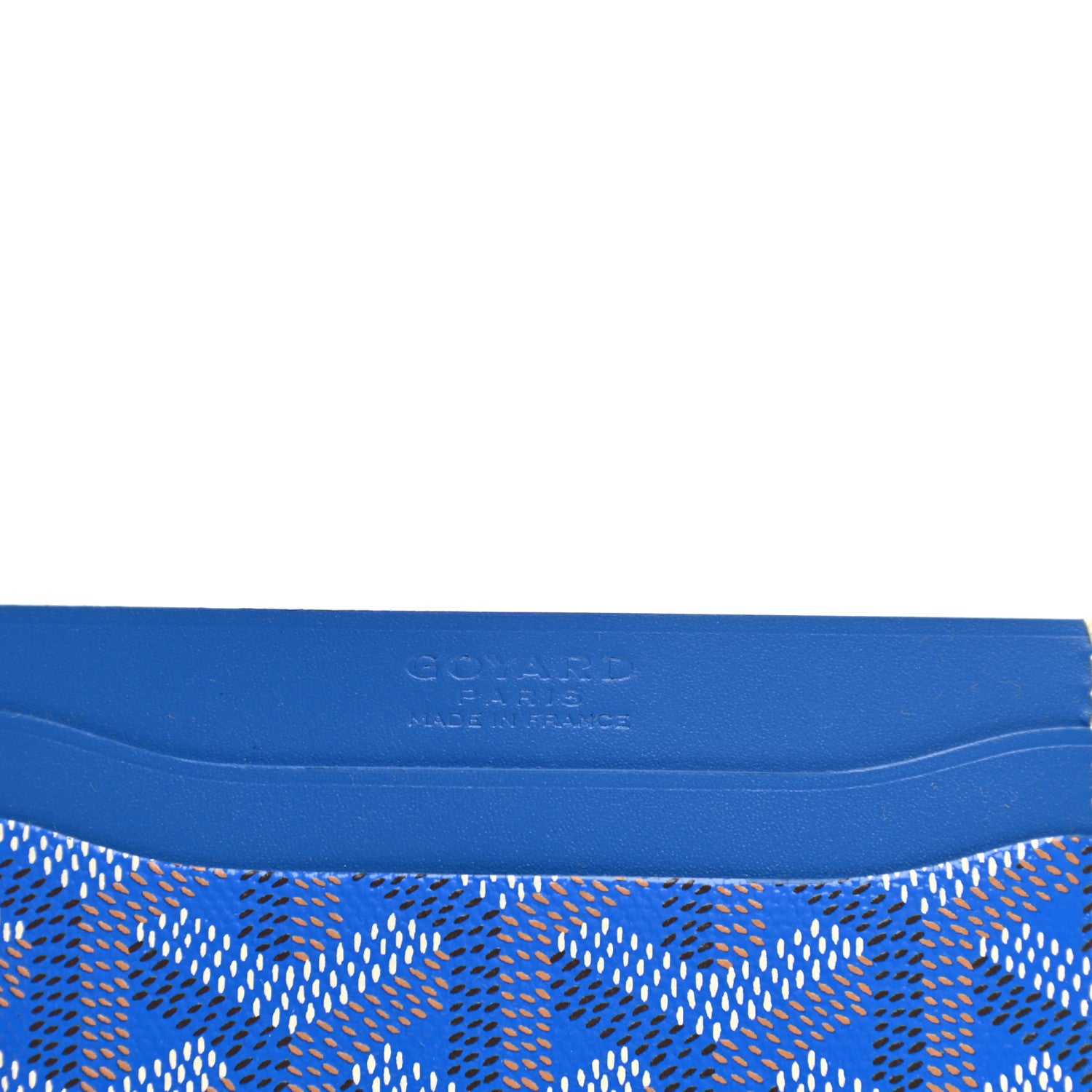 Goyard Goyardine Saint Sulpice Card Holder Sky Blue 6 of 7