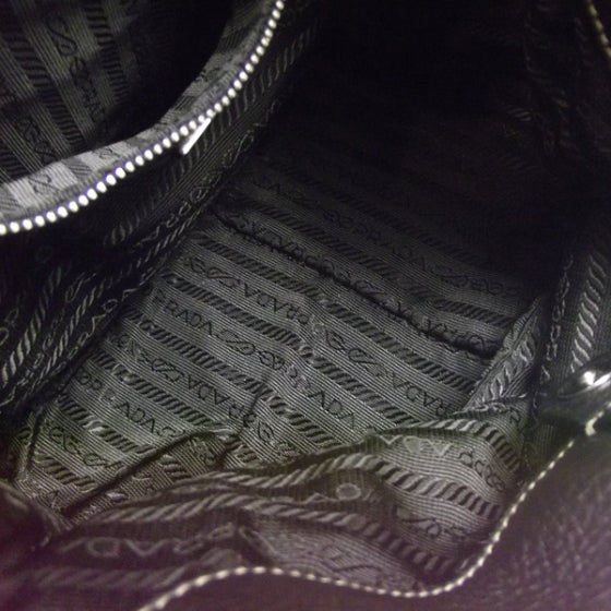 Prada Tessuto Nylon Shoulder Bag Black 6 of 10