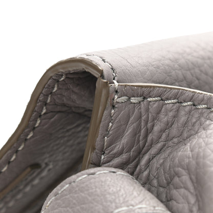 Chloe Calfskin Mini Marcie Round Crossbody Bag Cashmere Grey 10 of 11