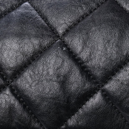 Chanel Washed Lambskin Quilted Maxi Chain Around Flap Black 3 of 10