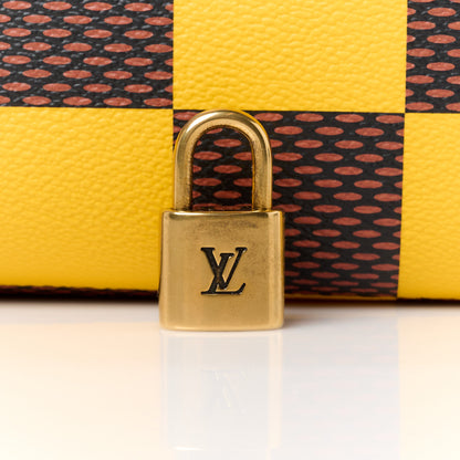 Louis Vuitton Damier Pop Speedy Bandouliere 25 Jaune Mat 7 of 15