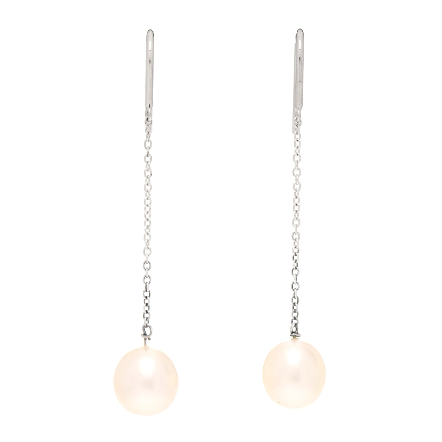 Sterling Silver Pearl 8mm Elsa Peretti Pearls By The Yard Earrings
