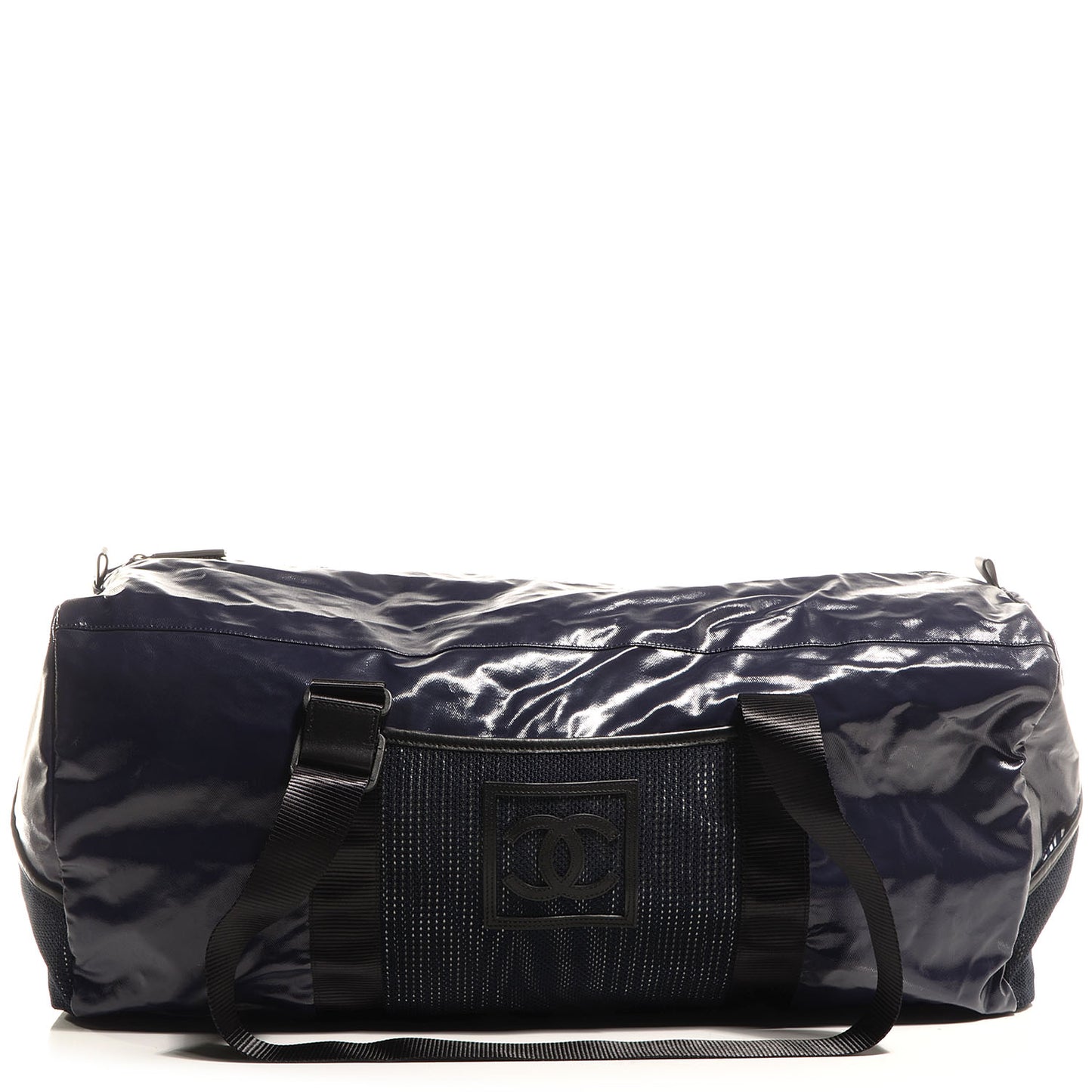 Coated Canvas Sport Duffle Dark Blue