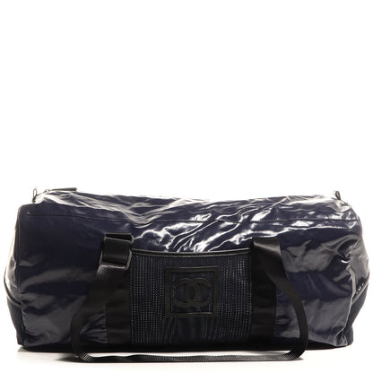 Chanel Coated Canvas Sport Duffle Dark Blue 1 of 7