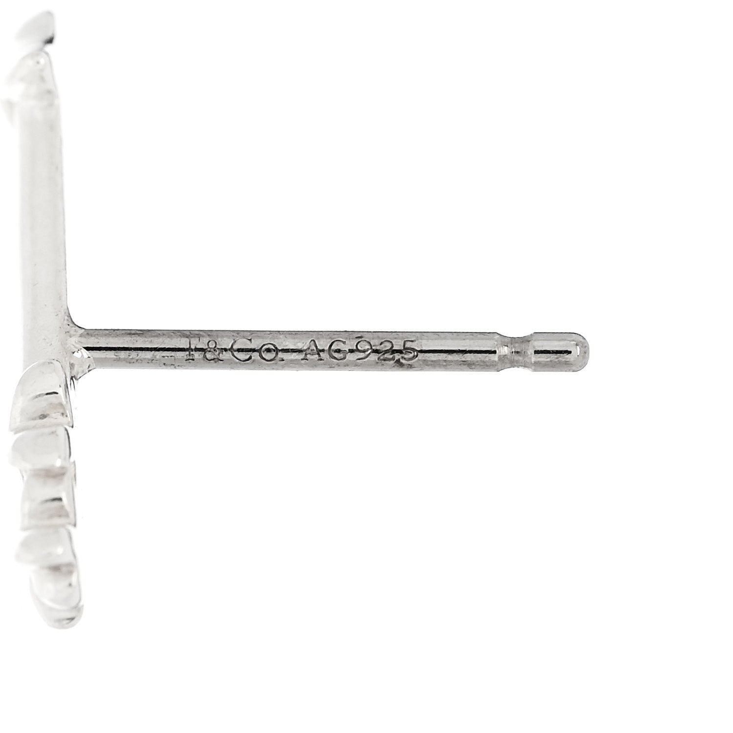 Tiffany Sterling Silver Paloma Picasso Love and Kisses Arrow Earrings 4 of 5