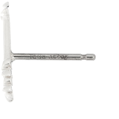 Tiffany Sterling Silver Paloma Picasso Love and Kisses Arrow Earrings 4 of 5