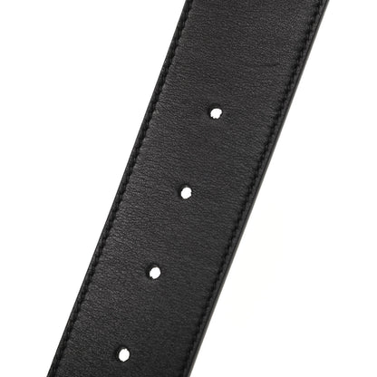 Gucci Moon Calfskin Pearl Double G 40mm Belt 95 38 Black Cream 4 of 5