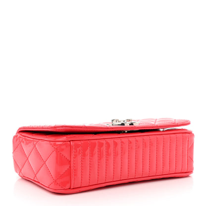 Chanel Patent Quilted Small Coco Boy Flap Pink 4 of 11