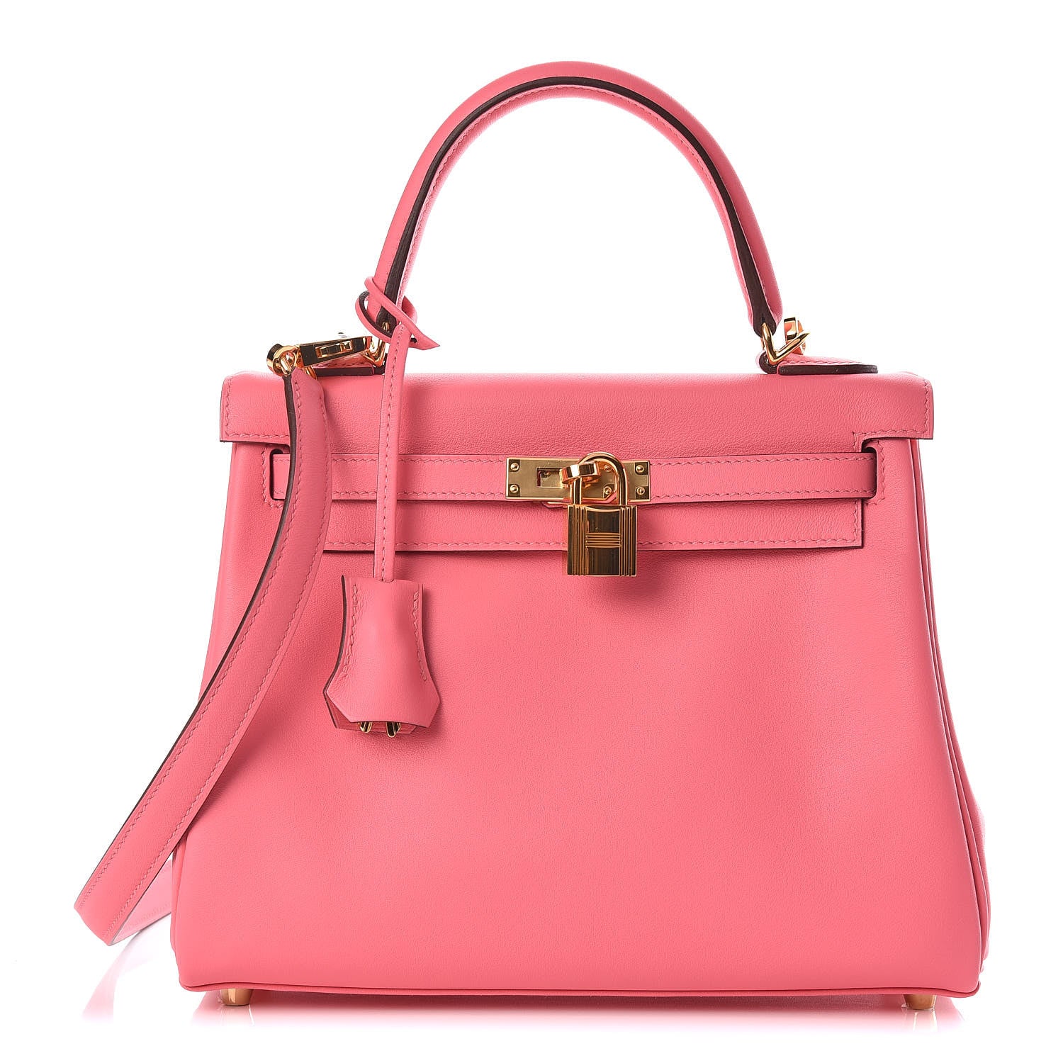 Hermes Swift Kelly Retourne 25 Rose Lipstick 1 of 37