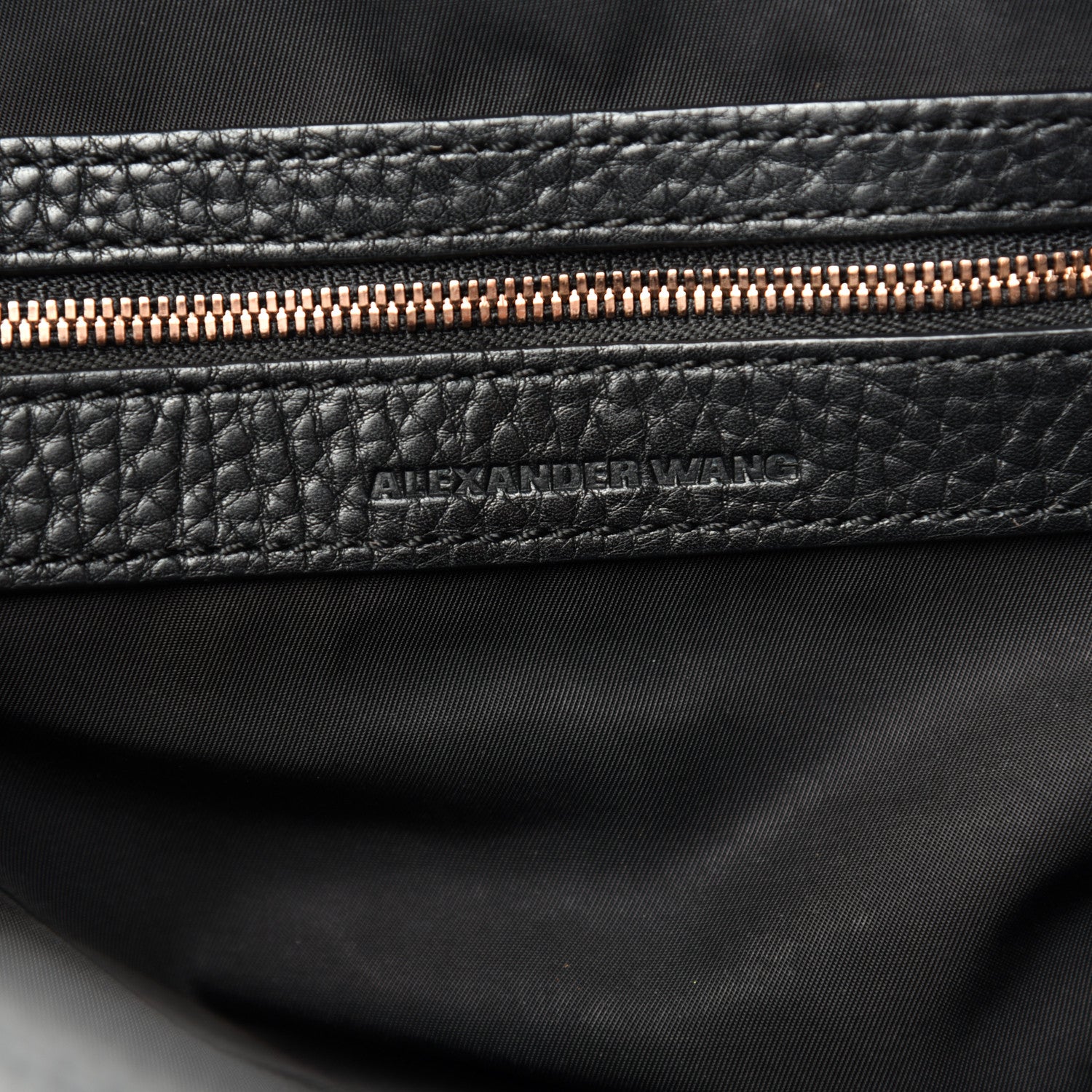 Alexander Wang Pebbled Calfskin Prisma Skeletal Hobo Black Rose Gold Hardware 6 of 9