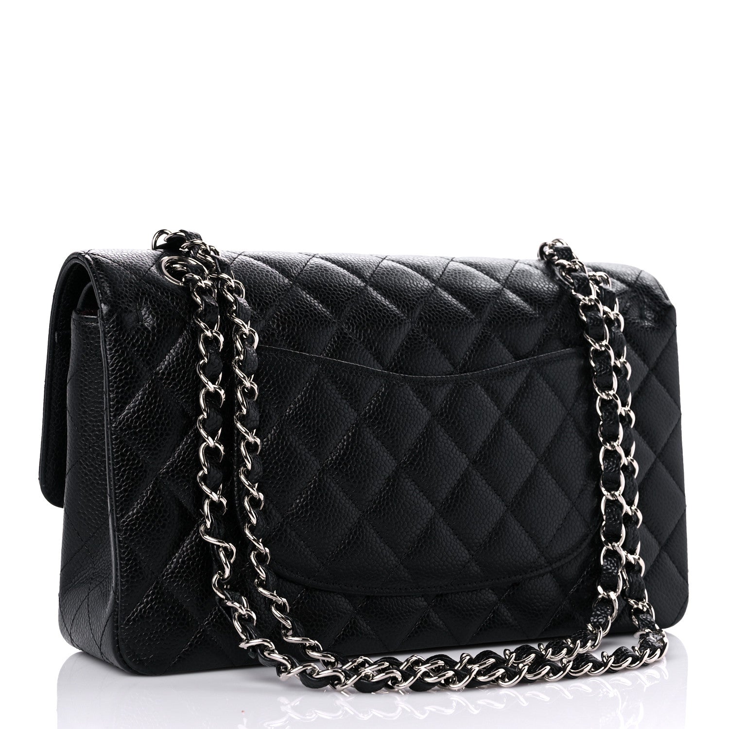 Chanel Caviar Quilted Medium Double Flap Black 3 of 14