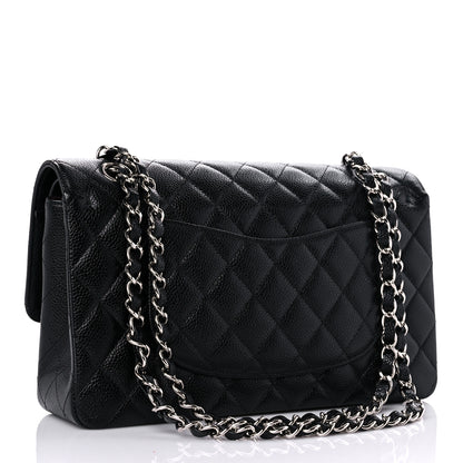 Chanel Caviar Quilted Medium Double Flap Black 3 of 14